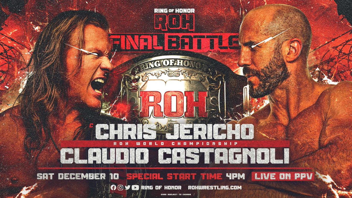 ROH Final Battle live results: Jericho vs. Castagnoli, FTR vs. Briscoes III
