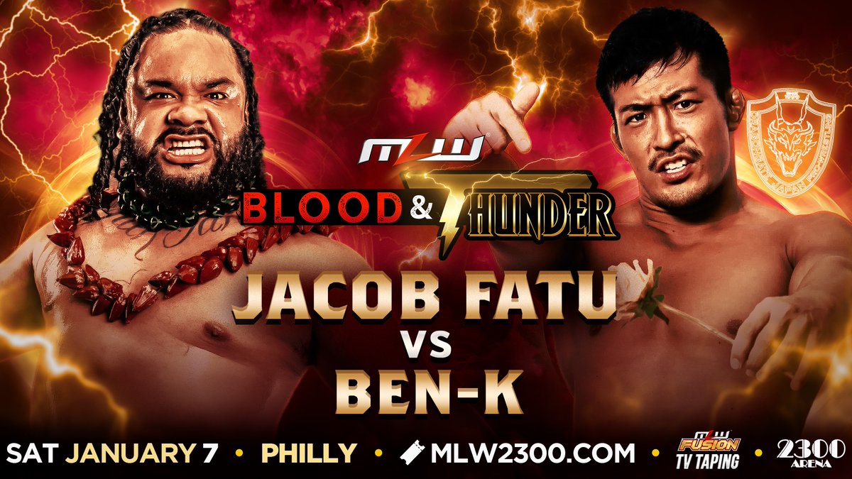 Jacob Fatu vs. Ben-K announced for MLW Blood & Thunder