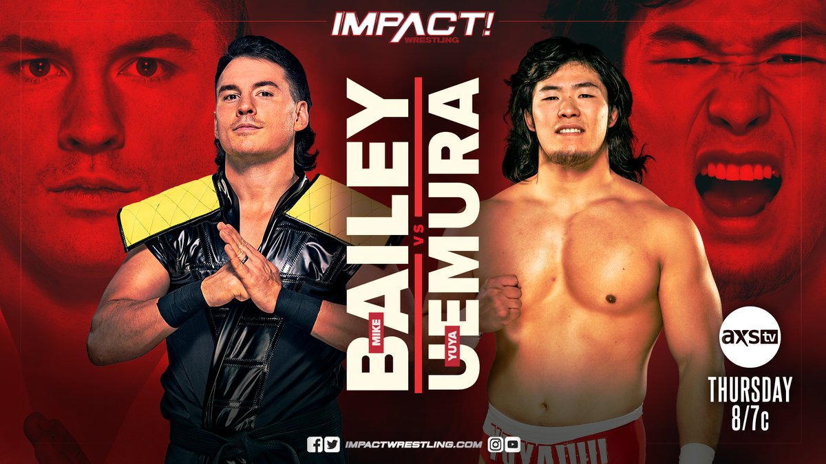 ‘Speedball’ Mike Bailey to face Yuya Uemura on Impact Wrestling