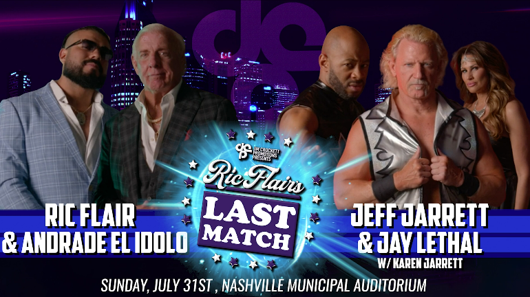 Ric Flair to team with Andrade against Jeff Jarrett & Jay Lethal in ‘Last Match’