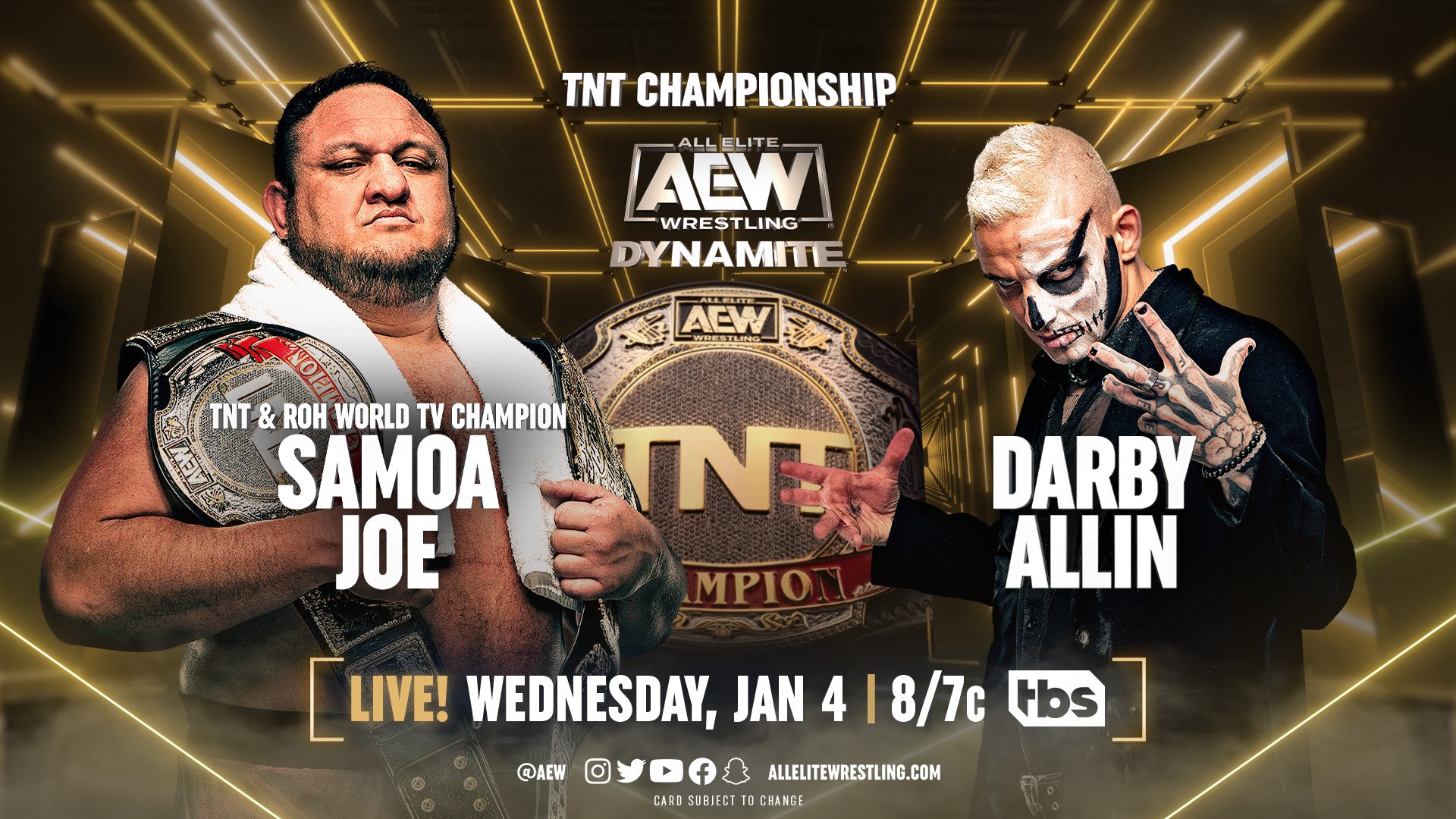 Samoa Joe vs. Darby Allin TNT title match set for AEW Dynamite