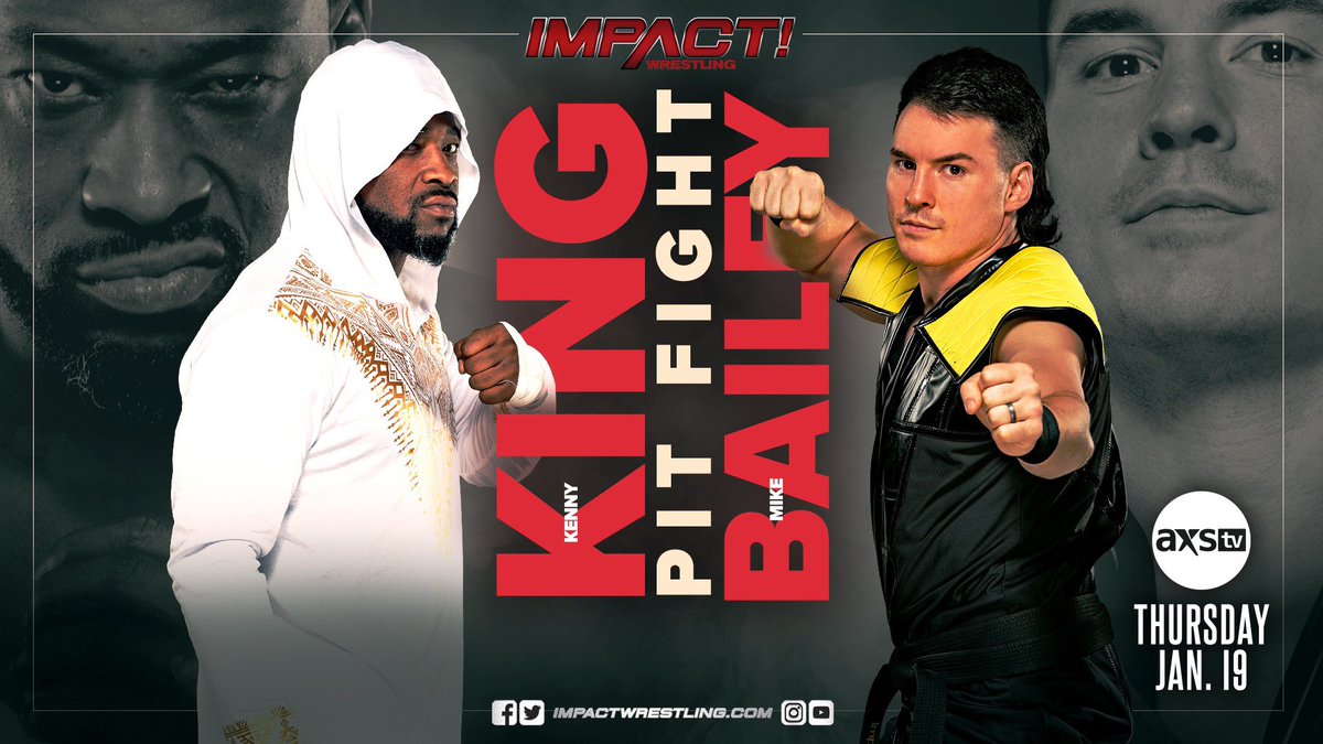 Mike Bailey vs. Kenny King Pit Fight match announced for January 19 Impact