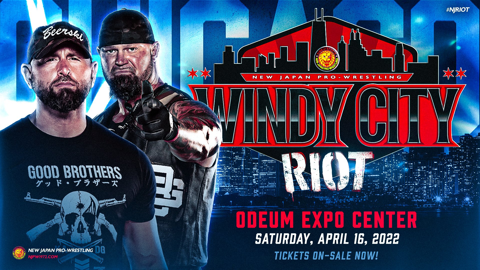 Good Brothers, Great-O-Khan announced for NJPW Windy City Riot
