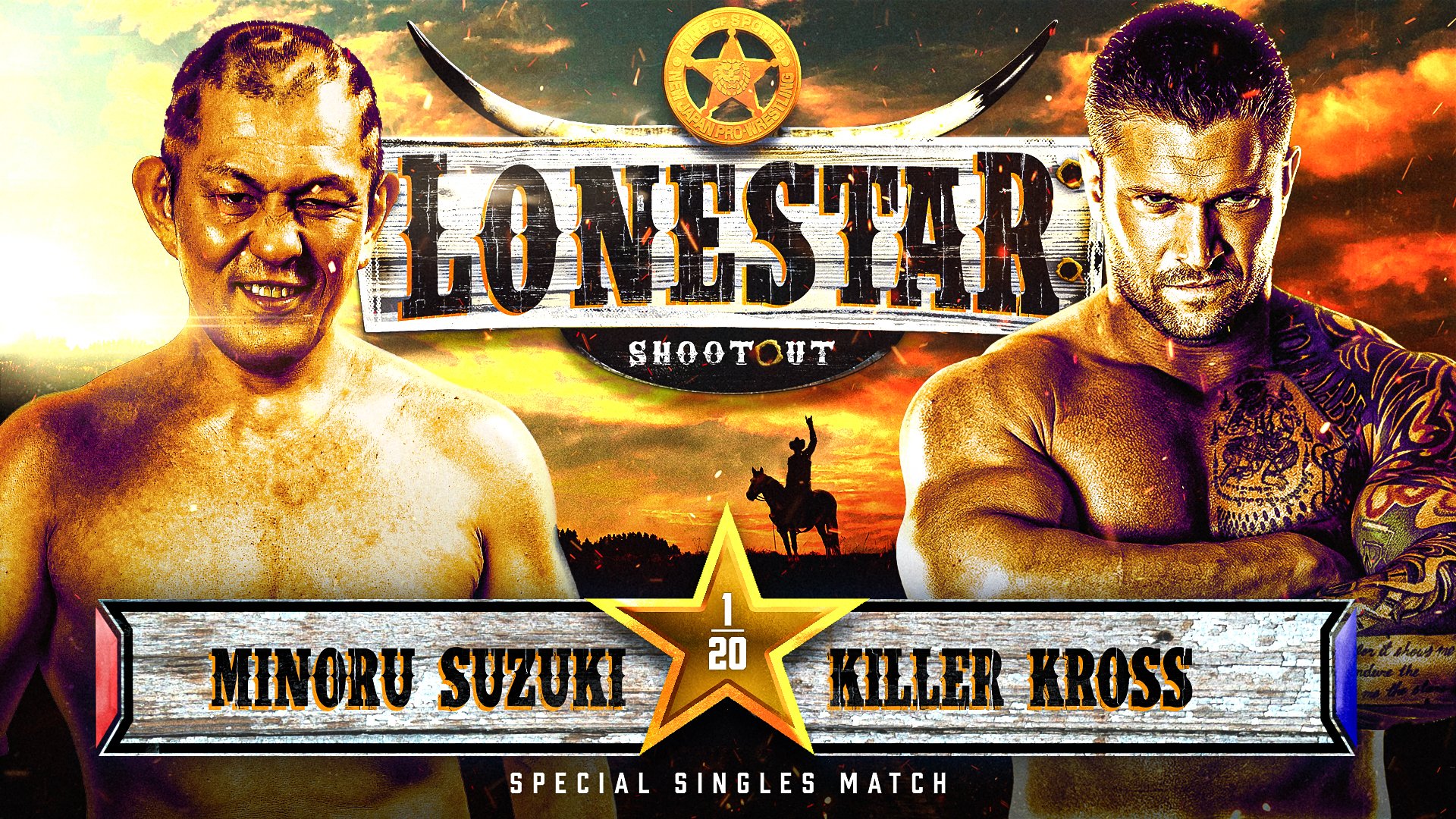 Killer Kross vs. Minoru Suzuki official for NJPW Lonestar Shootout