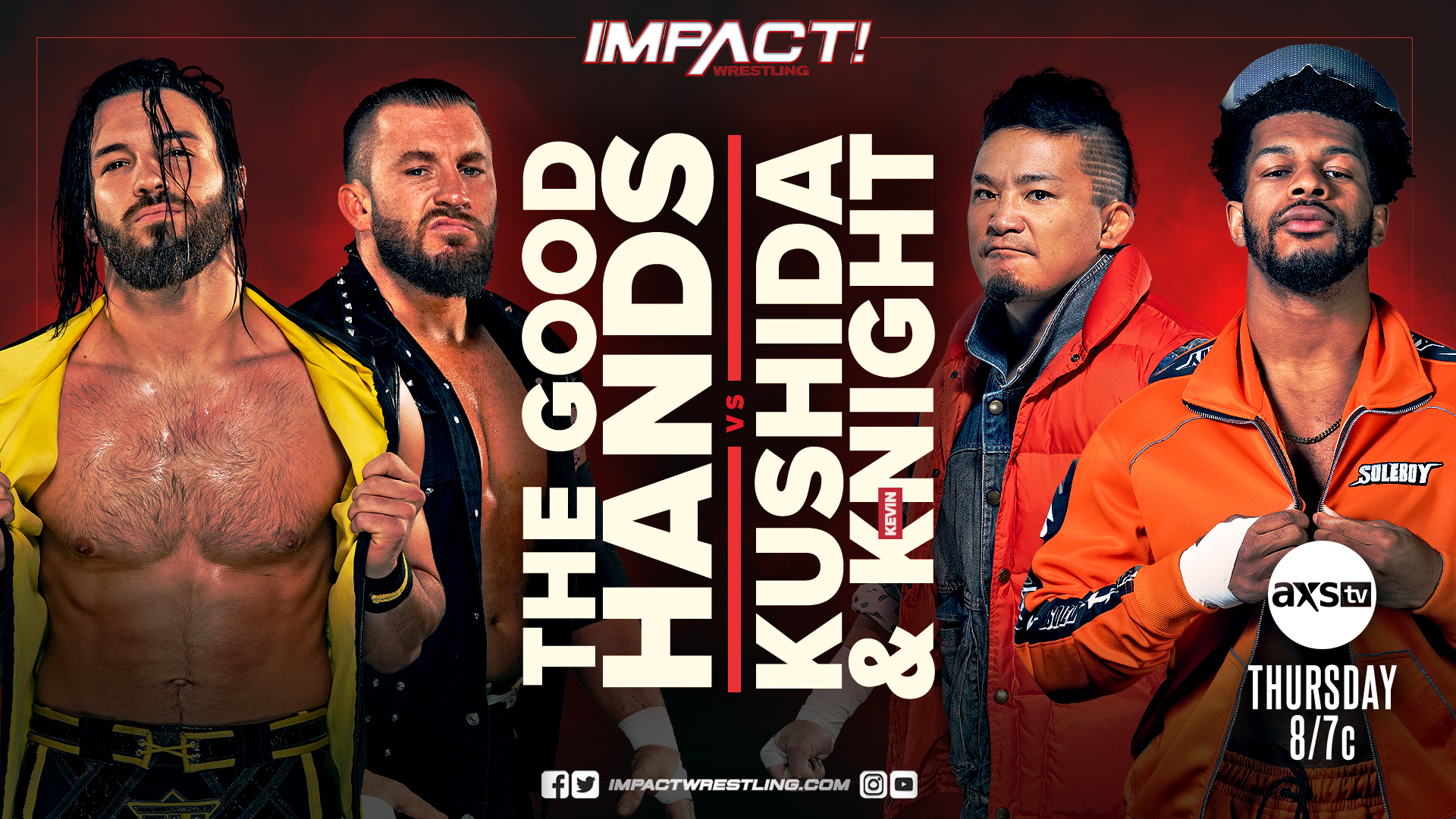 KUSHIDA & Kevin Knight vs. The Good Hands set for Impact