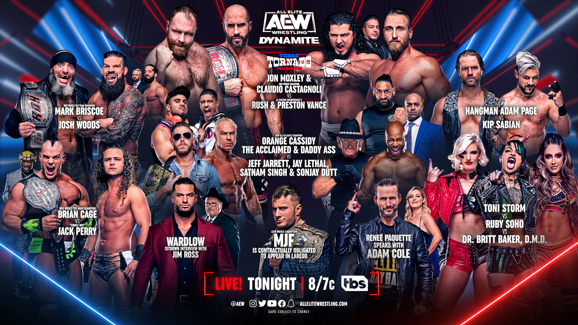 AEW Dynamite live results: Texas Tornado tag match