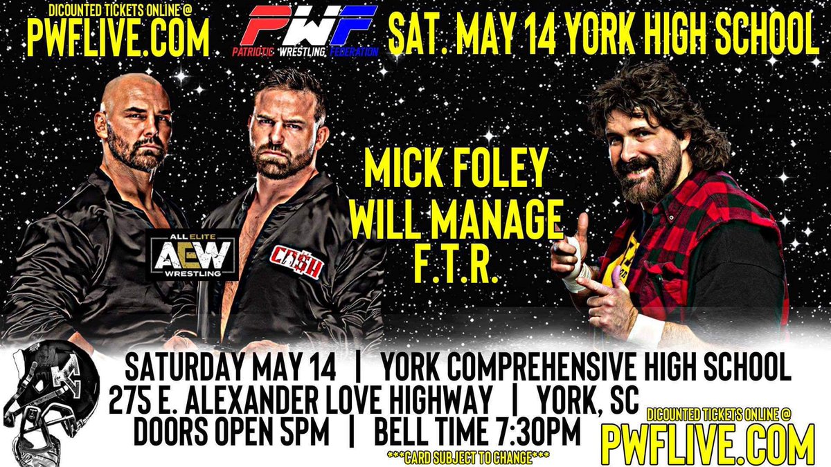 Mick Foley to manage AEW’s FTR in indie match