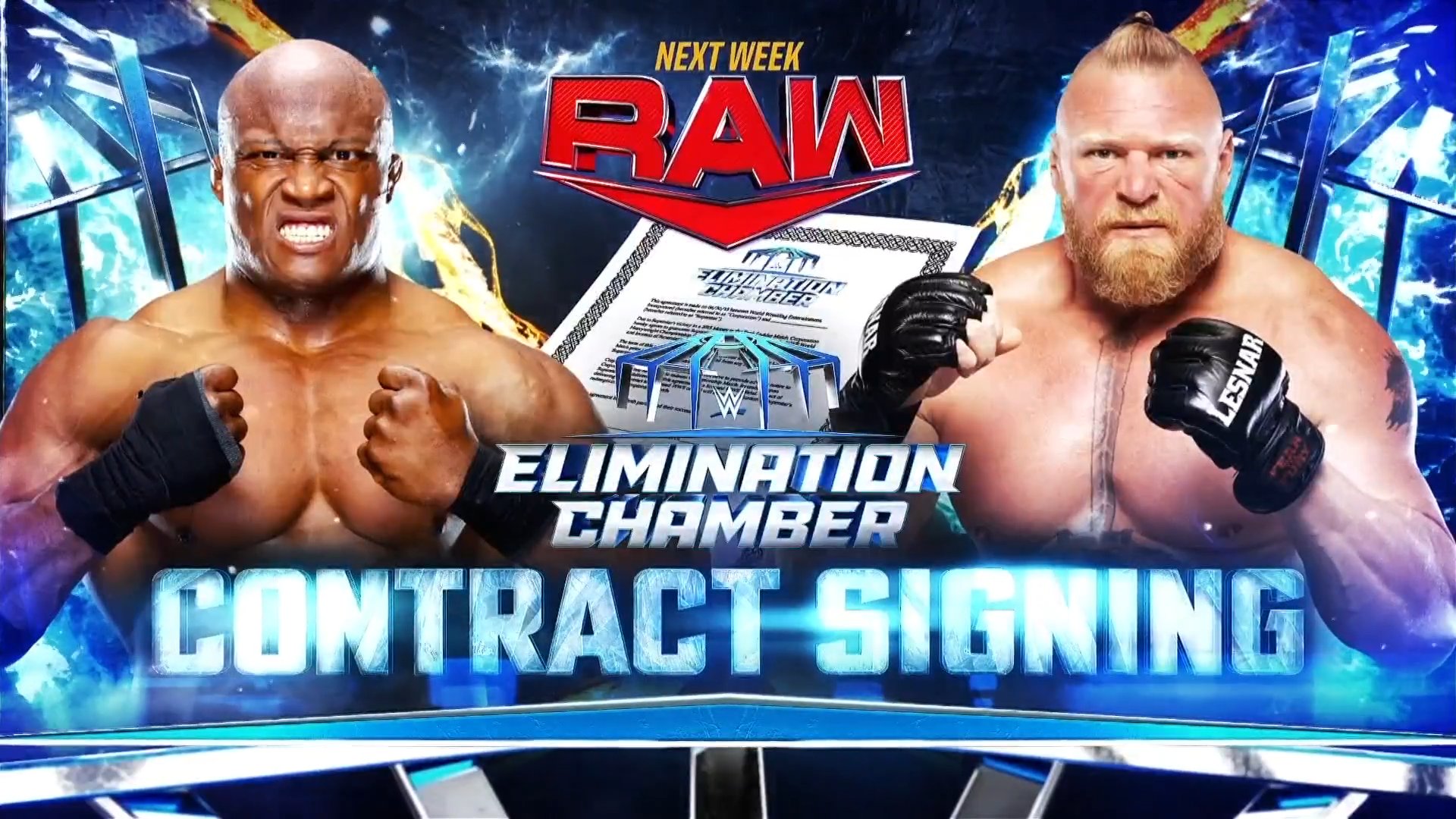 Lesnar-Lashley contract signing announced for next week’s WWE Raw