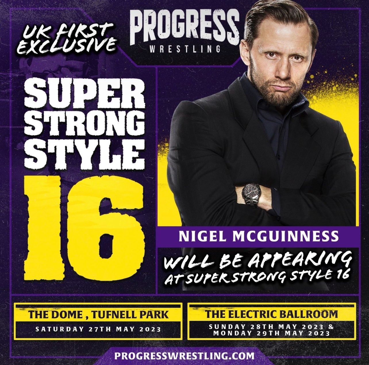 Nigel McGuinness to appear at PROGRESS Super Strong Style 16