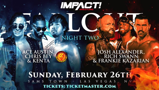 Alexander, Swann & Kazarian vs. Bullet Club set for Impact TV tapings