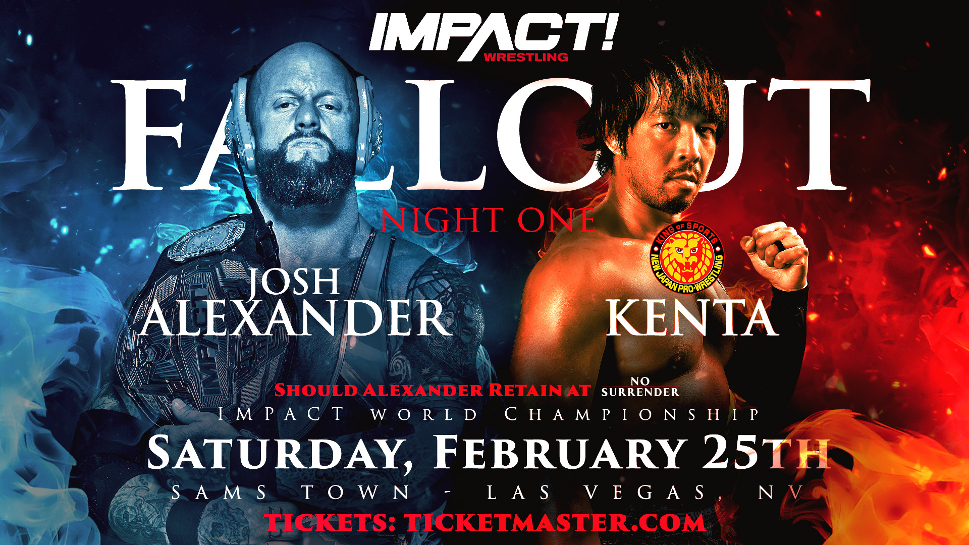Josh Alexander vs. KENTA set for Impact TV tapings