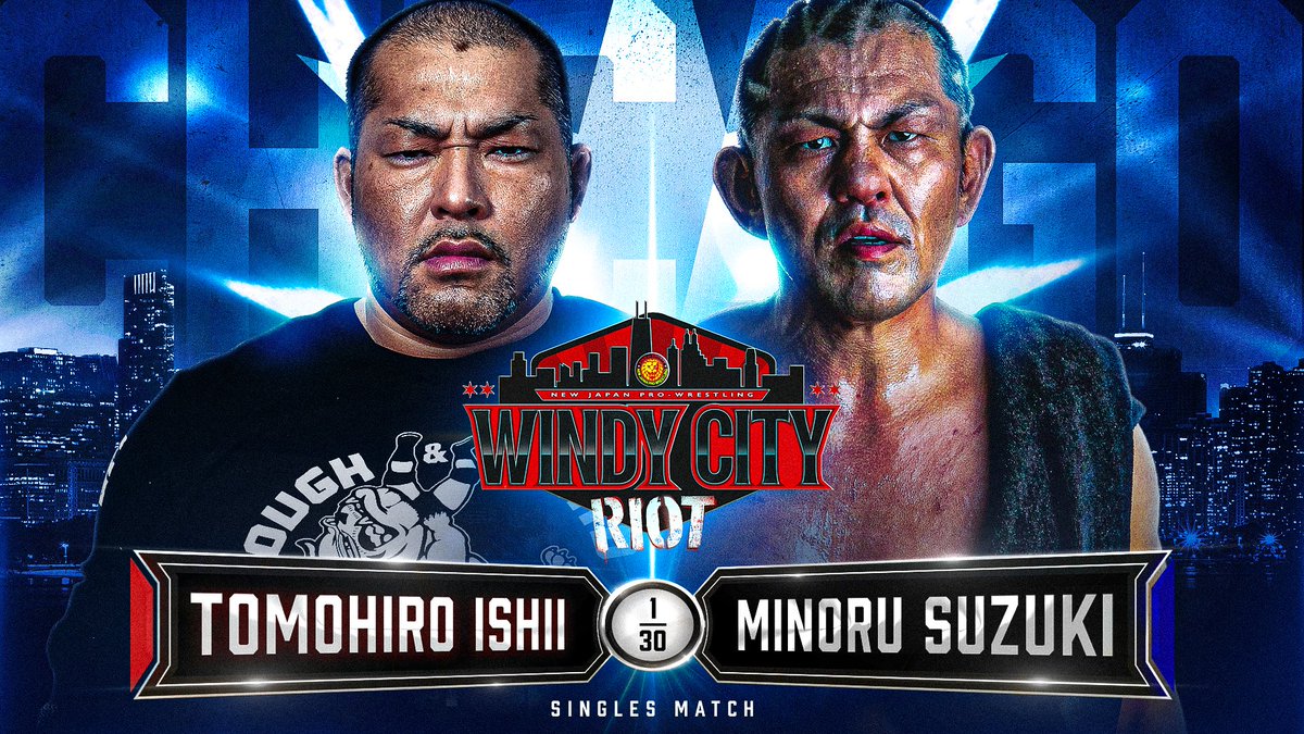 Minoru Suzuki vs. Tomohiro Ishii set for NJPW Windy City Riot