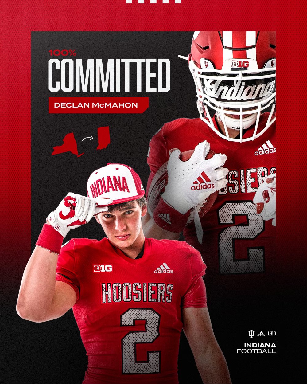 Shane McMahon’s son Declan commits to Indiana University football program
