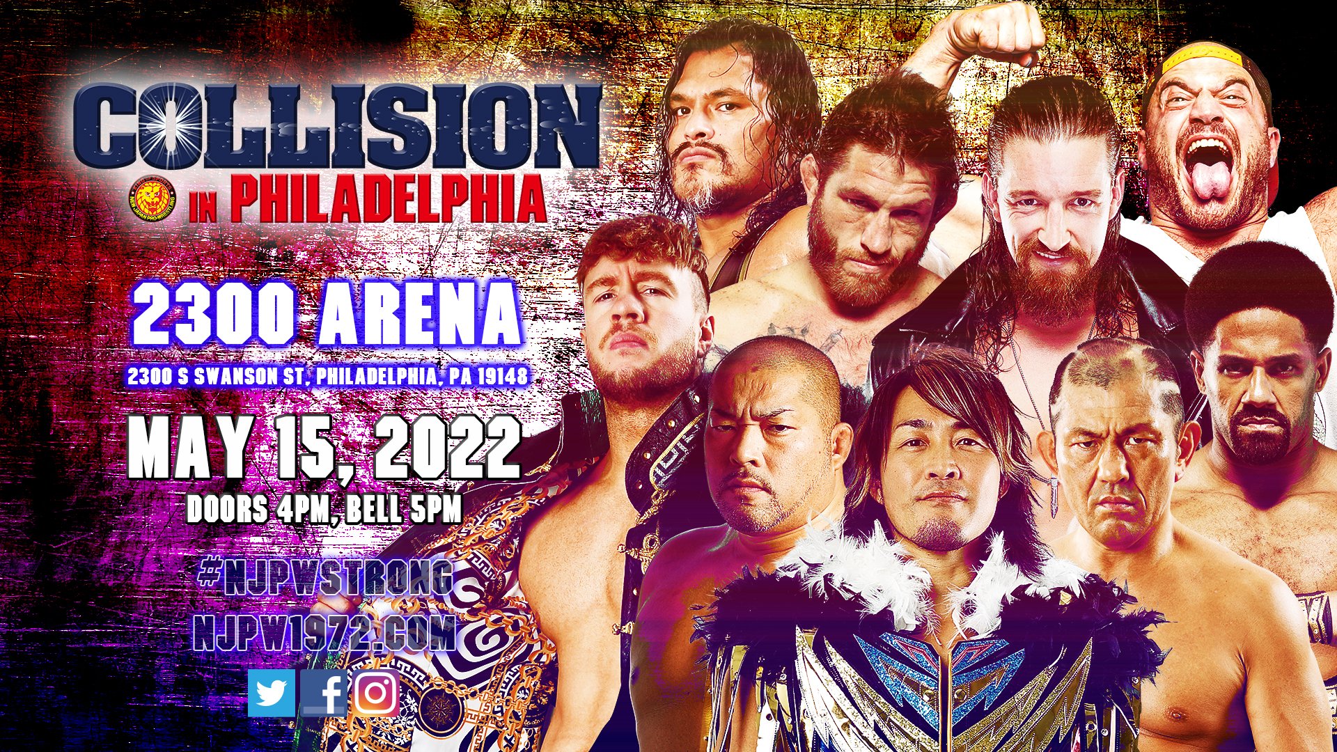 Tanahashi, Suzuki, Ishii announced for NJPW Strong Philadelphia taping