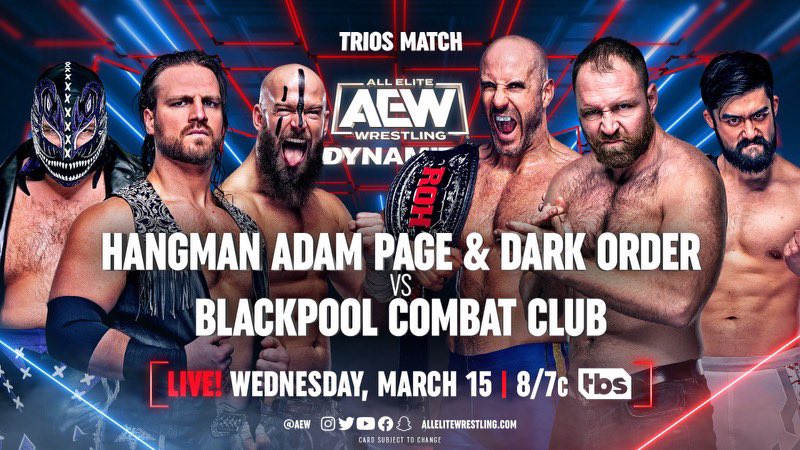 BCC vs. Hangman Page & Dark Order announced for AEW Dynamite