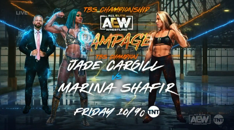 Jade Cargill vs. Marina Shafir TBS title match set for AEW Rampage
