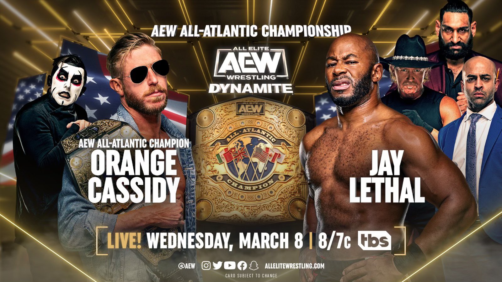 All-Atlantic title defense, other matches announced for AEW Dynamite