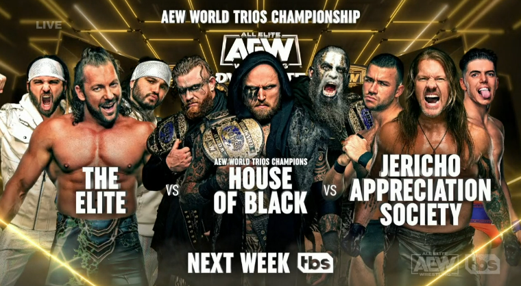 Triple threat Trios title match set for next week’s AEW Dynamite