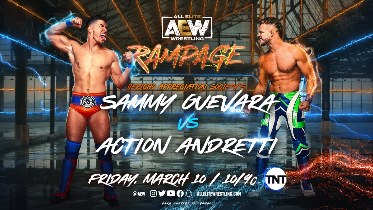 AEW Rampage live results: Sammy Guevara vs. Action Andretti