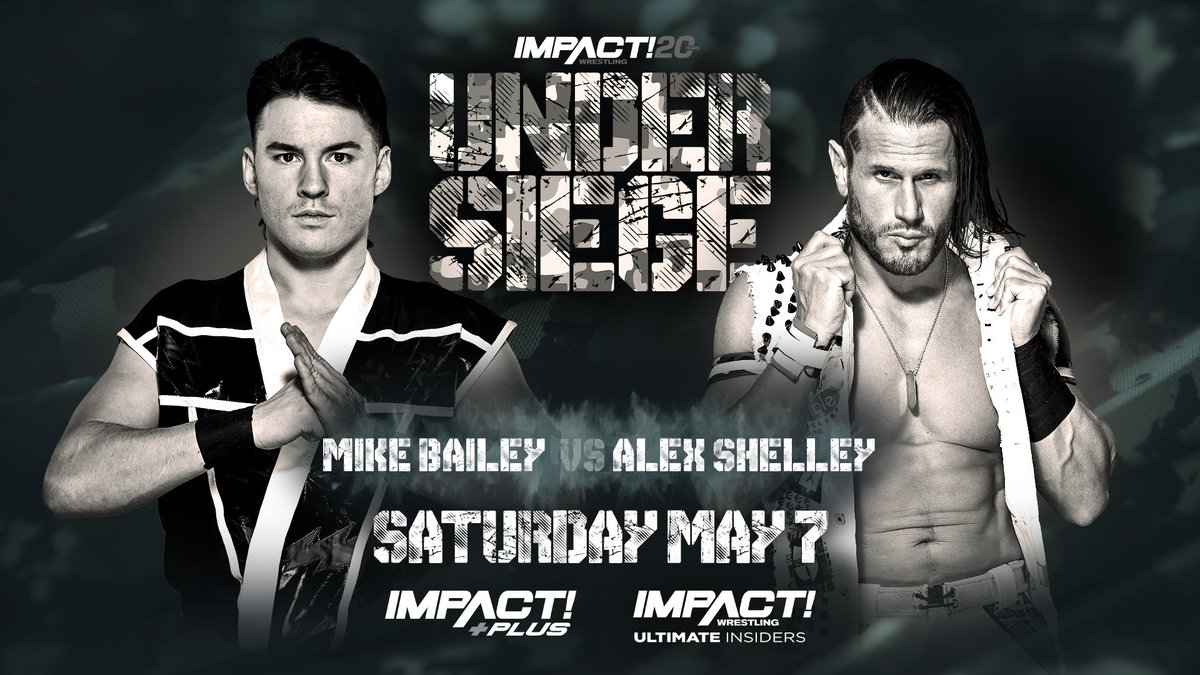 Alex Shelley vs. Mike Bailey set for Impact Under Siege