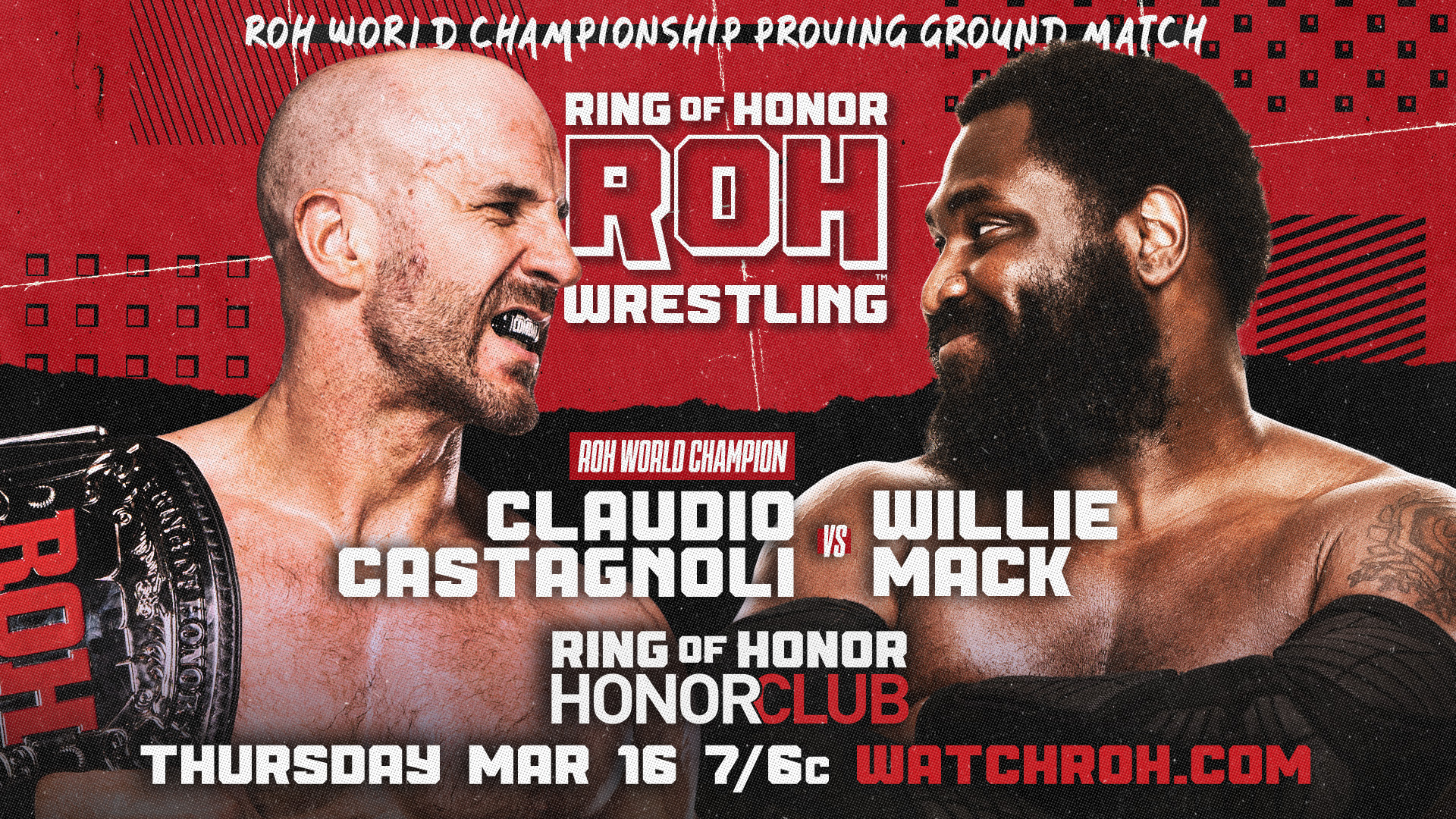 Ring of Honor TV live results: Claudio Castagnoli vs. Willie Mack