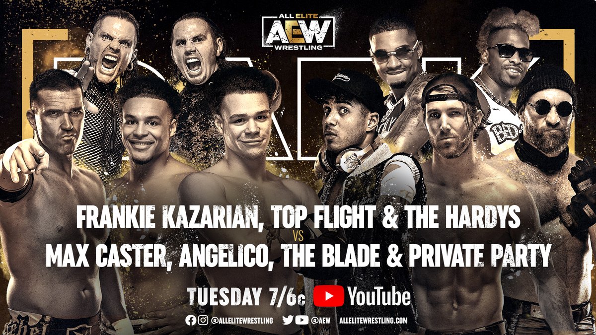 The Hardys 10-man tag match part of six-match AEW Dark lineup