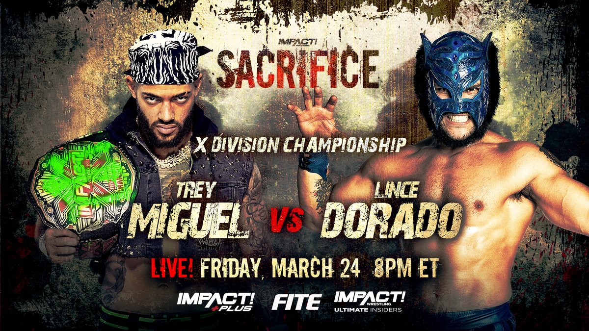 Trey Miguel vs. Lince Dorado X-Division title match set for Impact Sacrifice