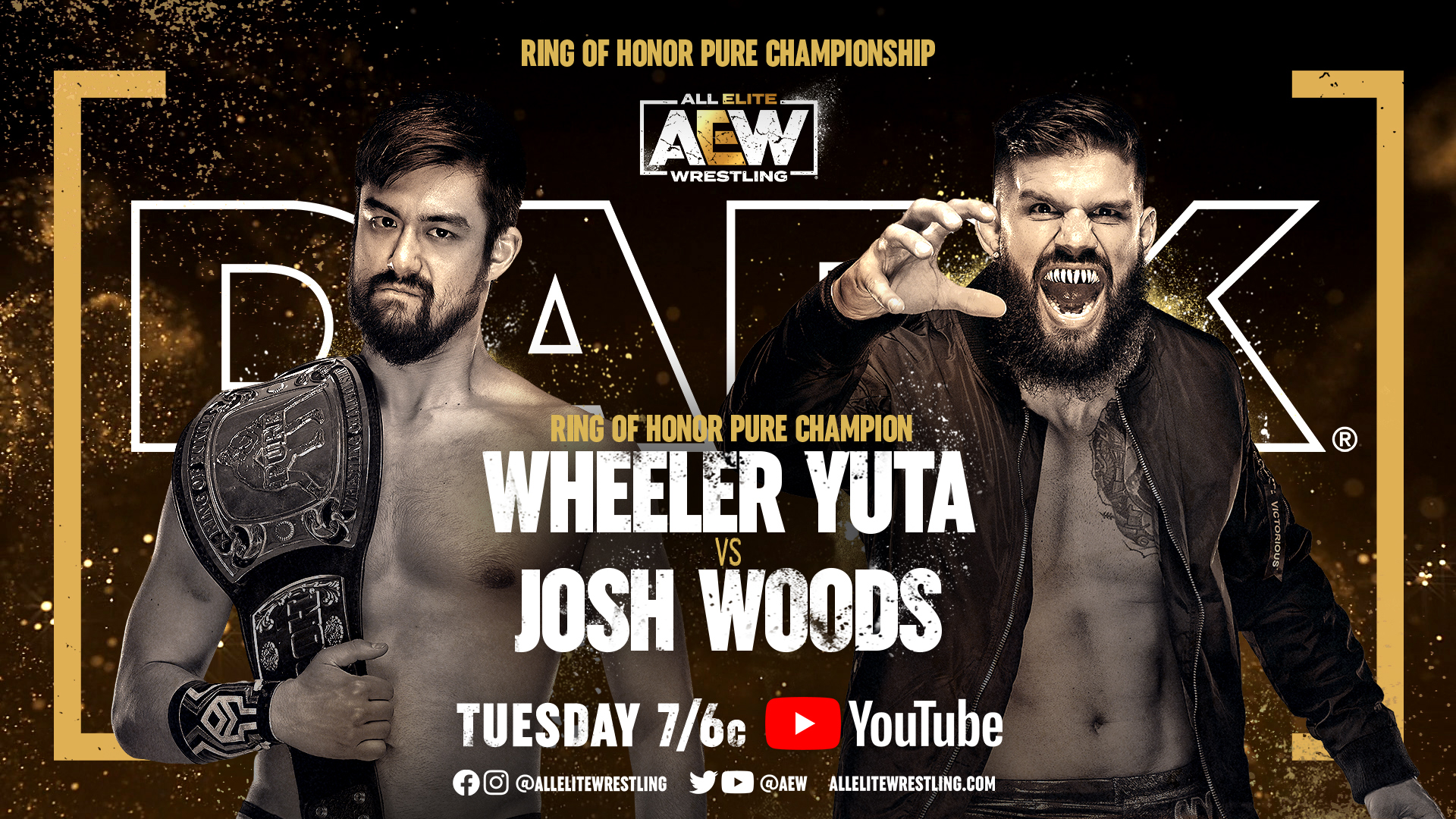 AEW Dark results: Wheeler Yuta vs. Josh Woods ROH Pure title rematch