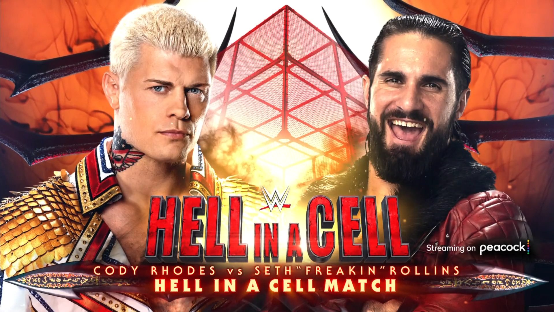 Cody Rhodes vs. Seth Rollins announced for WWE Hell in a Cell