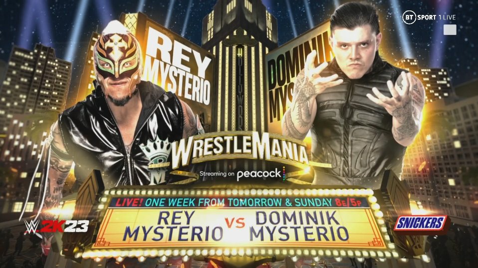 Rey Mysterio vs. Dominik Mysterio official for WWE WrestleMania 39