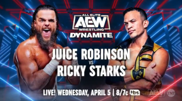 Ricky Starks vs. Juice Robinson set for April 5 AEW Dynamite