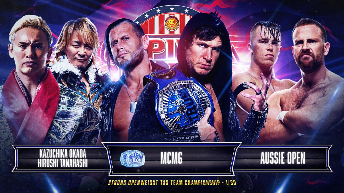 MCMG vs. Tanahashi & Okada vs. Aussie Open official for NJPW Capital Collision