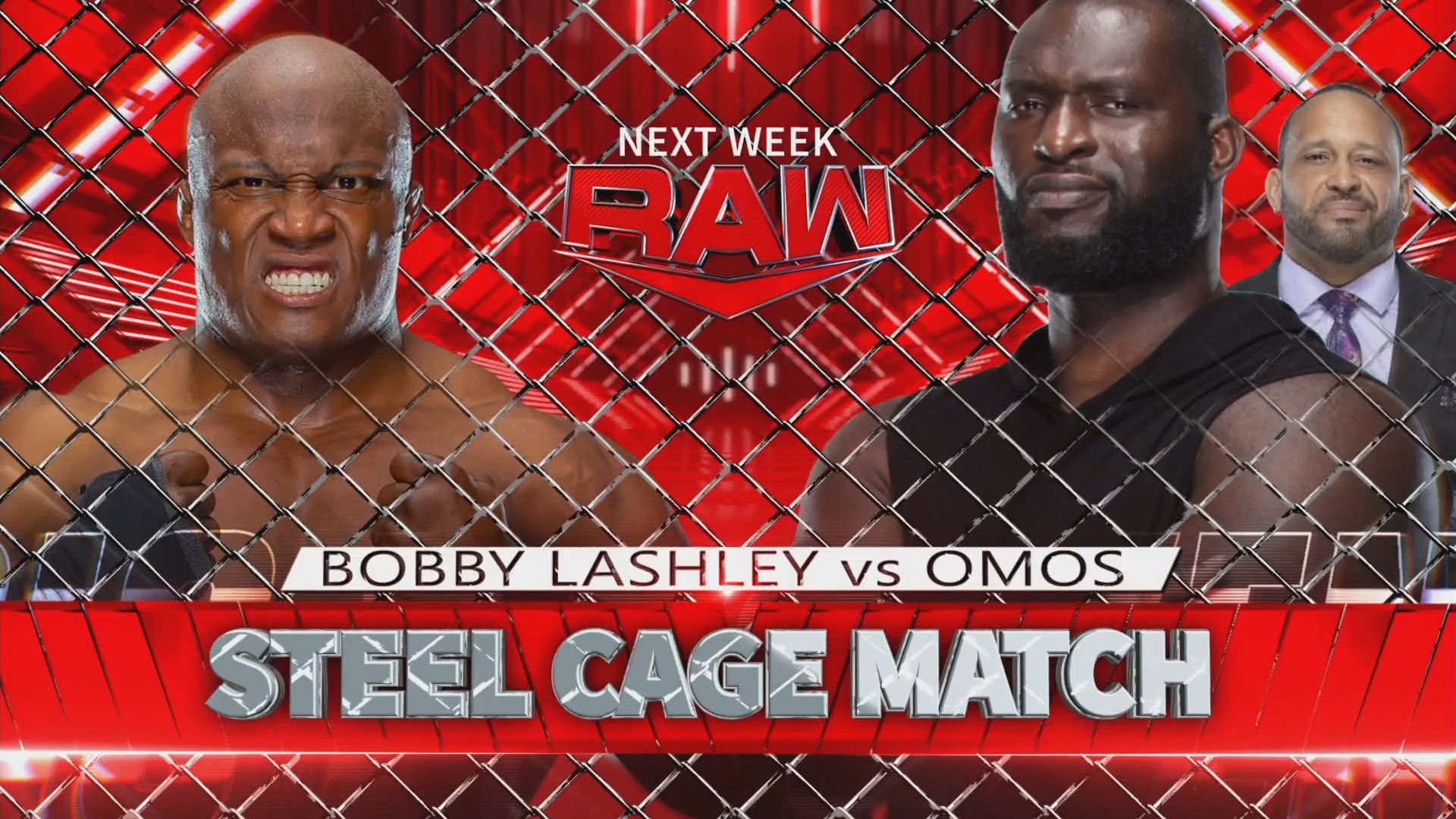 Bobby Lashley vs. Omos cage match announced for next week’s WWE Raw
