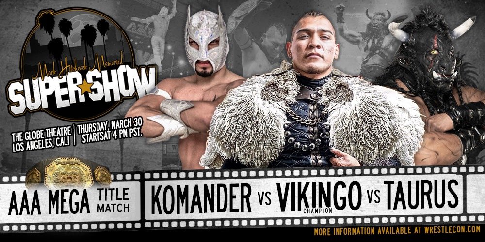 WrestleCon SuperShow live results: Vikingo vs. Komander vs. Black Taurus