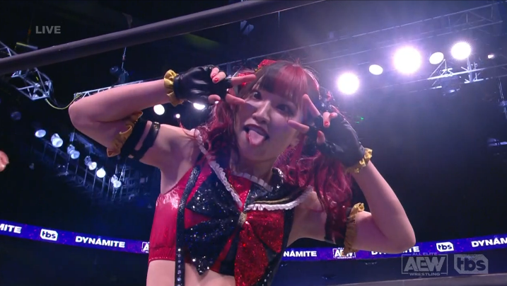 Maki Itoh appears as Britt Baker’s mystery opponent on AEW Dynamite