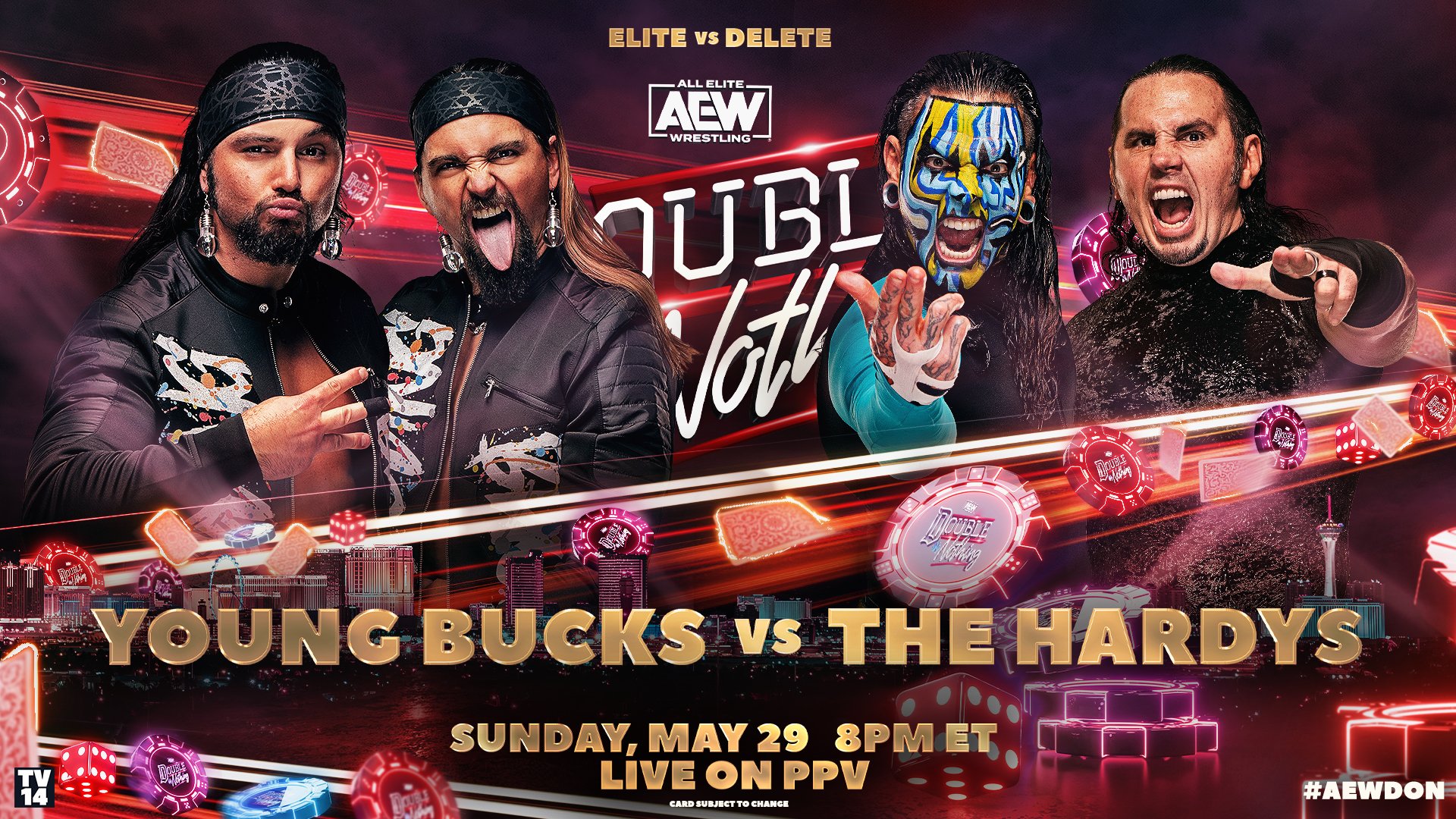 Young Bucks vs. The Hardys, two more matches added to AEW Double or Nothing