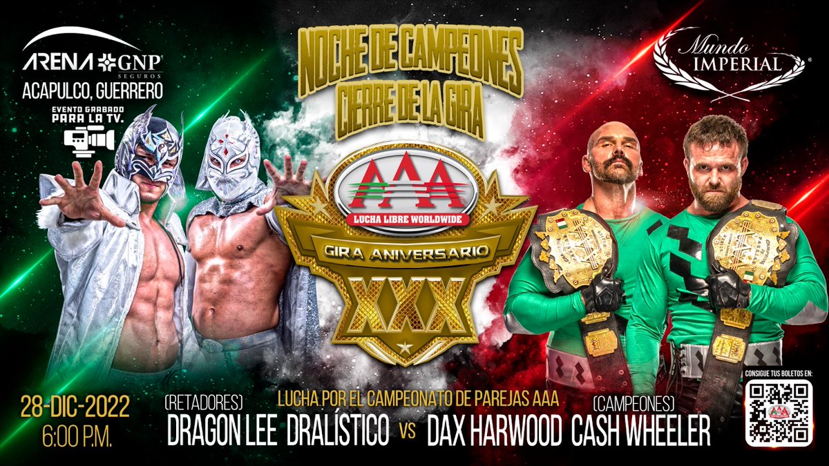 FTR to defend AAA Tag Team titles this December