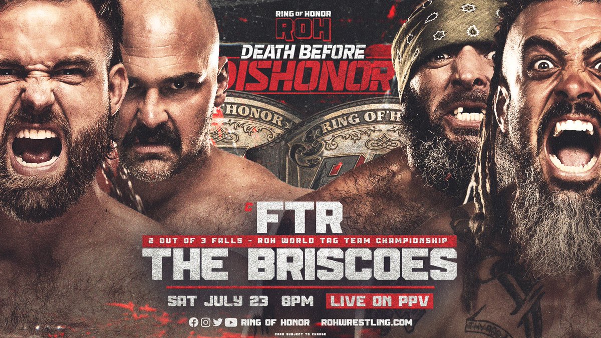 Stipulation added to FTR vs. The Briscoes at ROH Death Before Dishonor