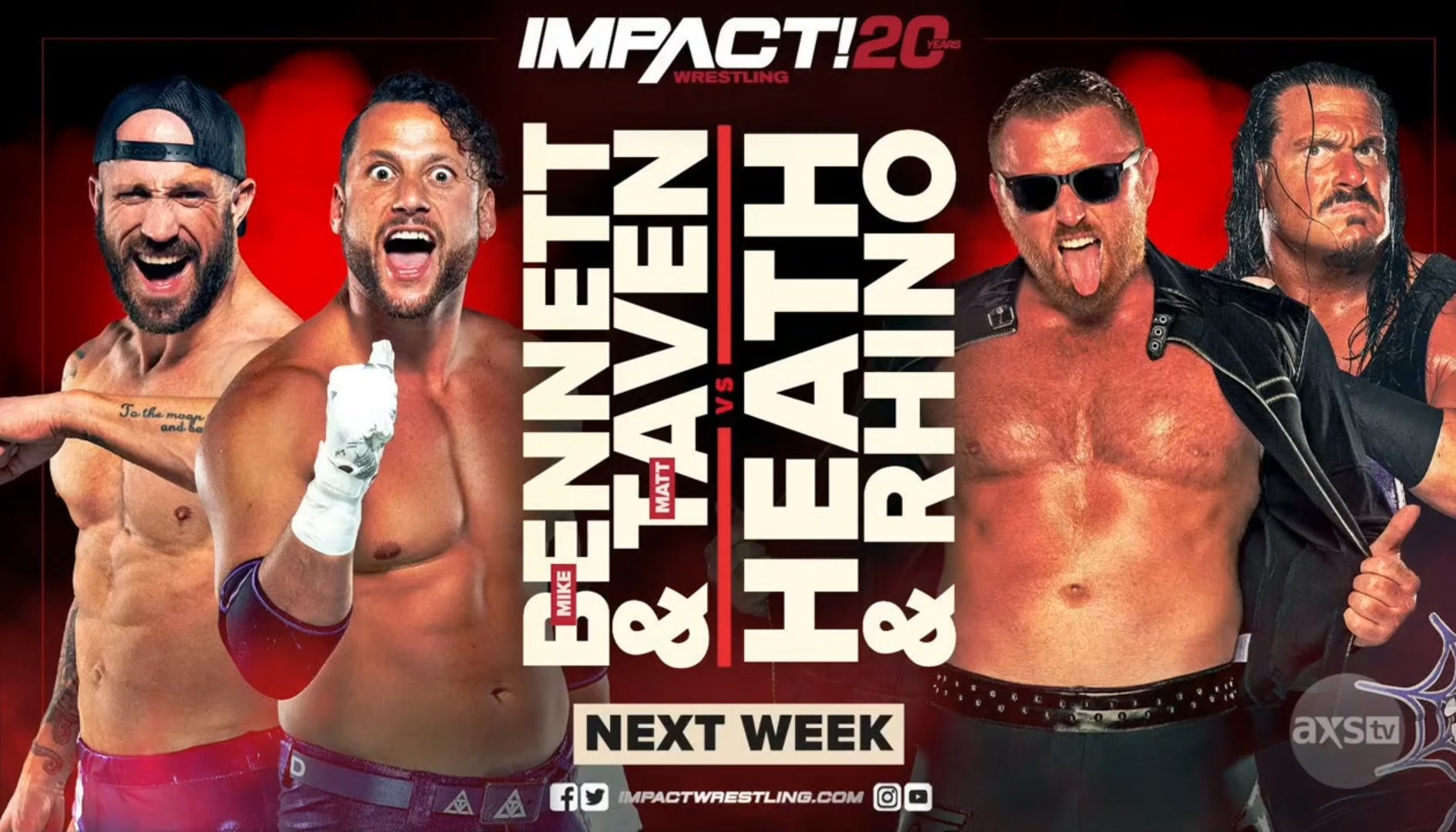 Four matches announced for next week’s Impact Wrestling