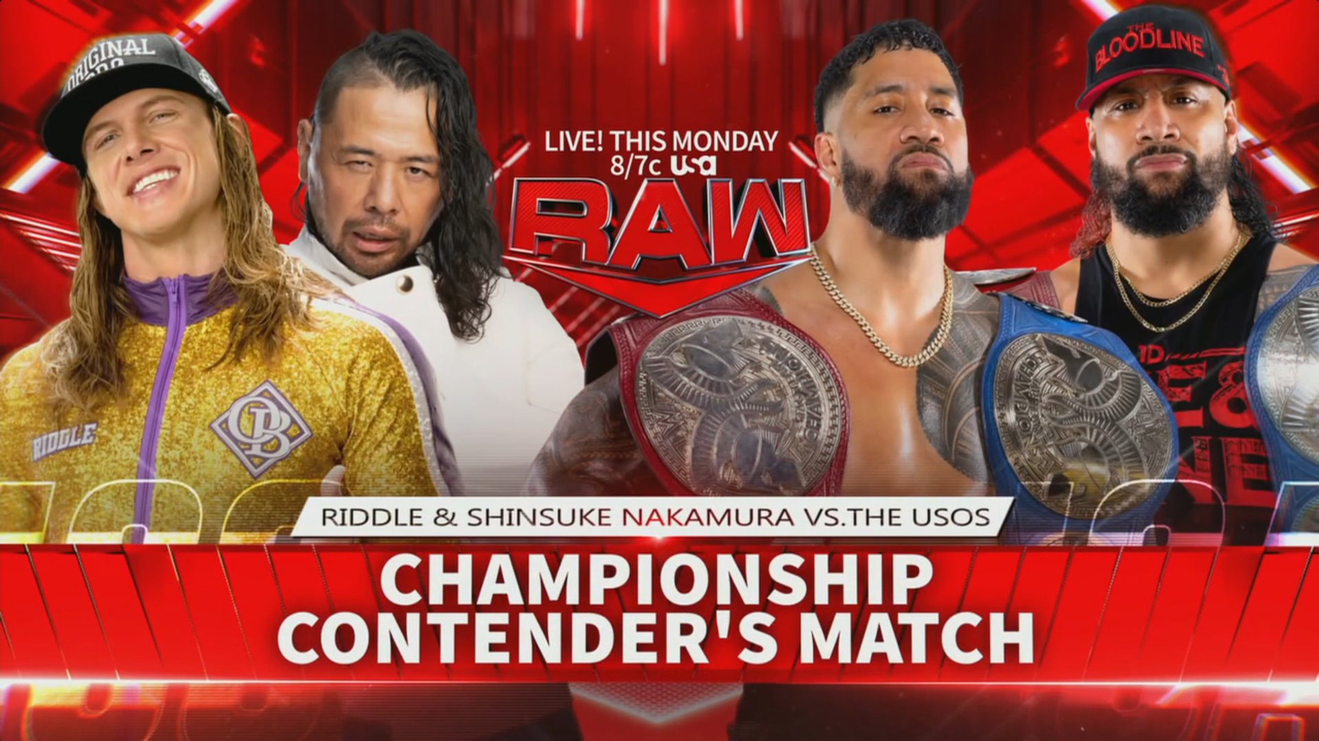 Riddle & Nakamura vs. The Usos, contract signing set for WWE Raw