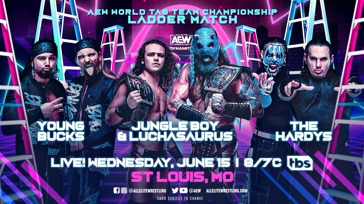 Three-way Tag Team title ladder match set for next AEW Dynamite