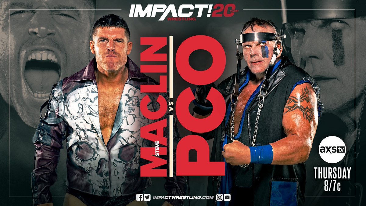 PCO vs. Steve Maclin announced for Impact Wrestling