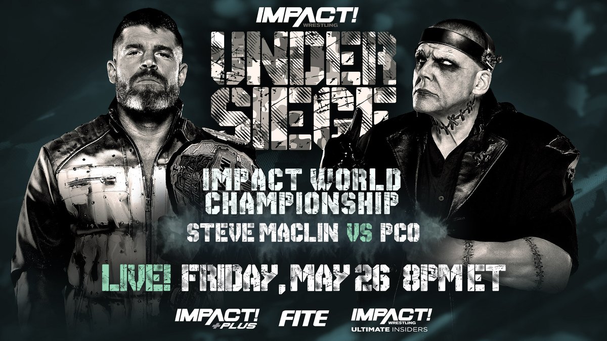 Steve Maclin vs. PCO World title match announced for Impact Under Siege