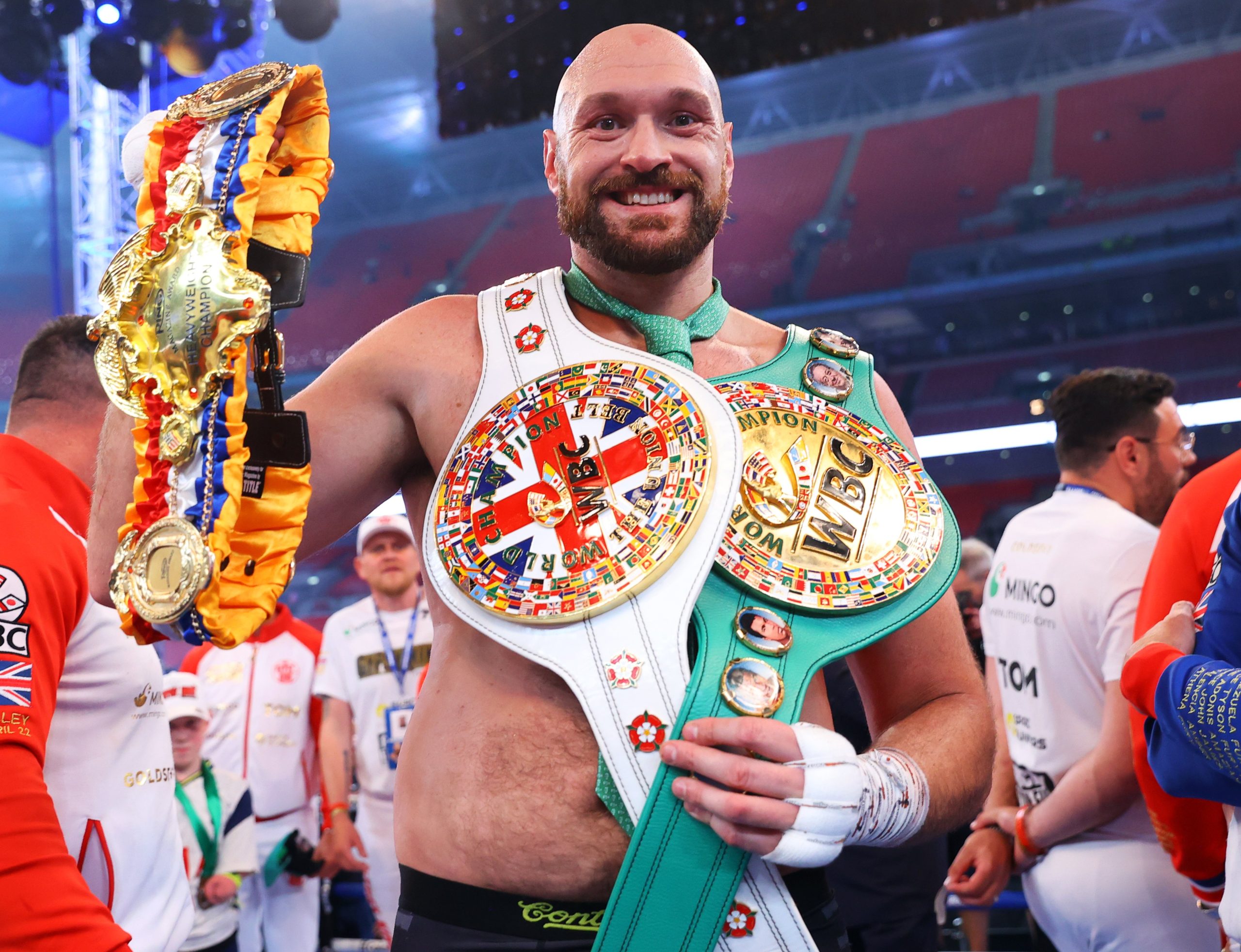 Tyson Fury teases potential Drew McIntyre match at WWE’s Cardiff stadium event