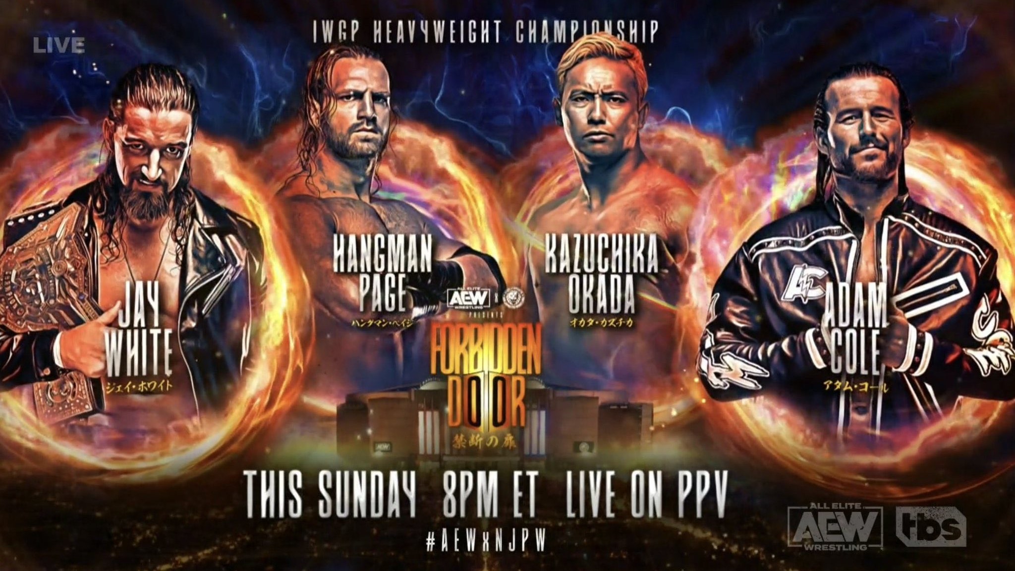 IWGP World Heavyweight title match set for AEW x NJPW Forbidden Door
