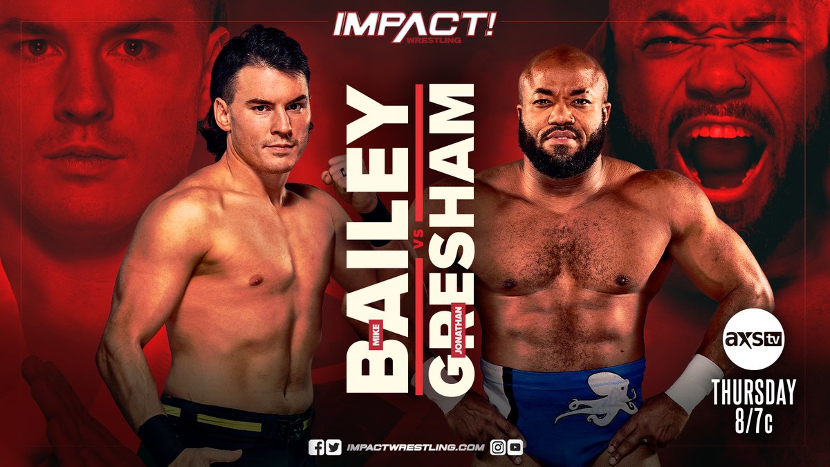Mike Bailey vs. Jonathan Gresham IV added to Impact Wrestling