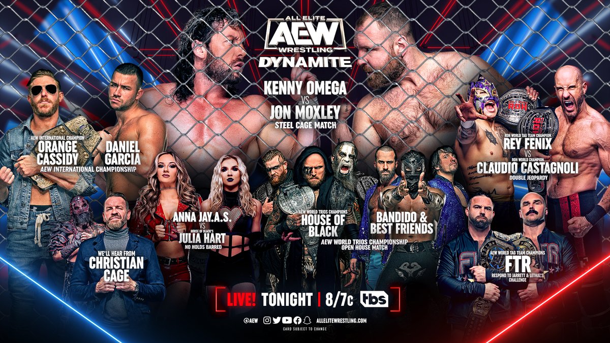 AEW Dynamite live results: Moxley vs. Omega cage match