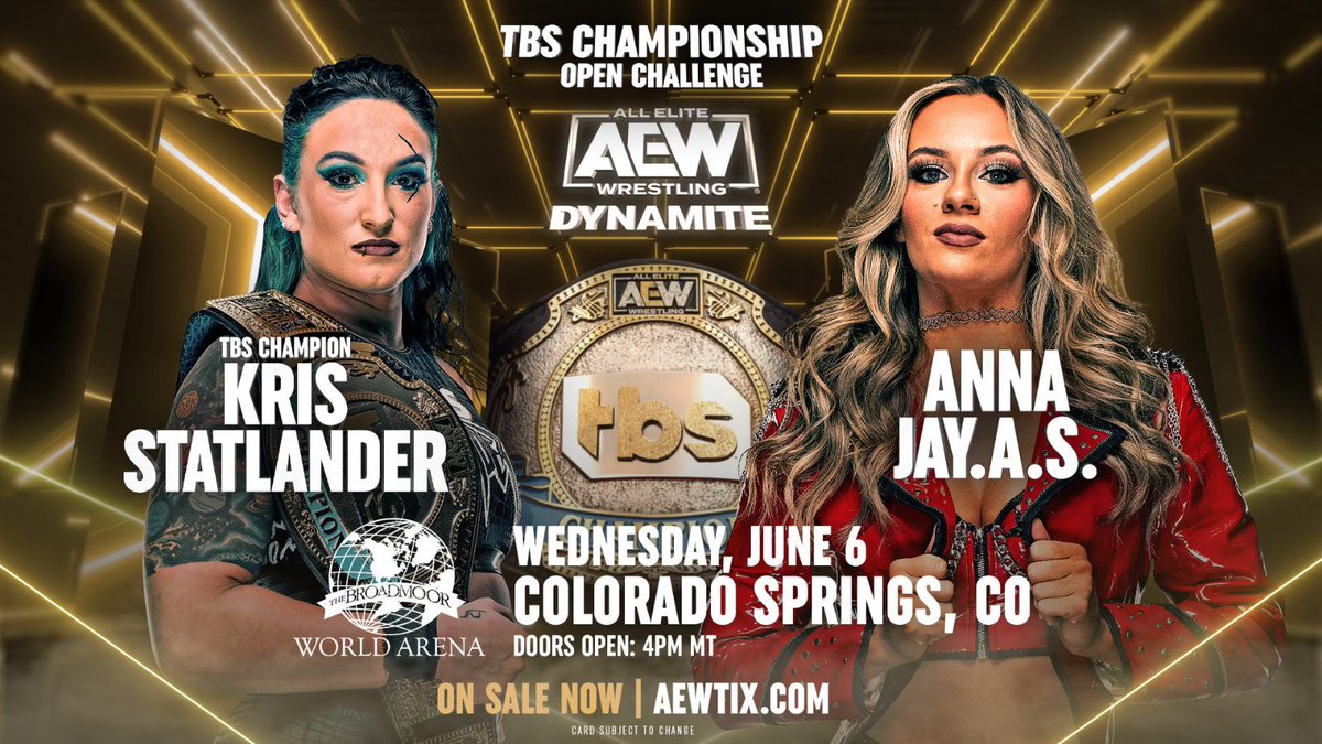 Kris Statlander vs. Anna Jay TBS title match set for AEW Dynamite
