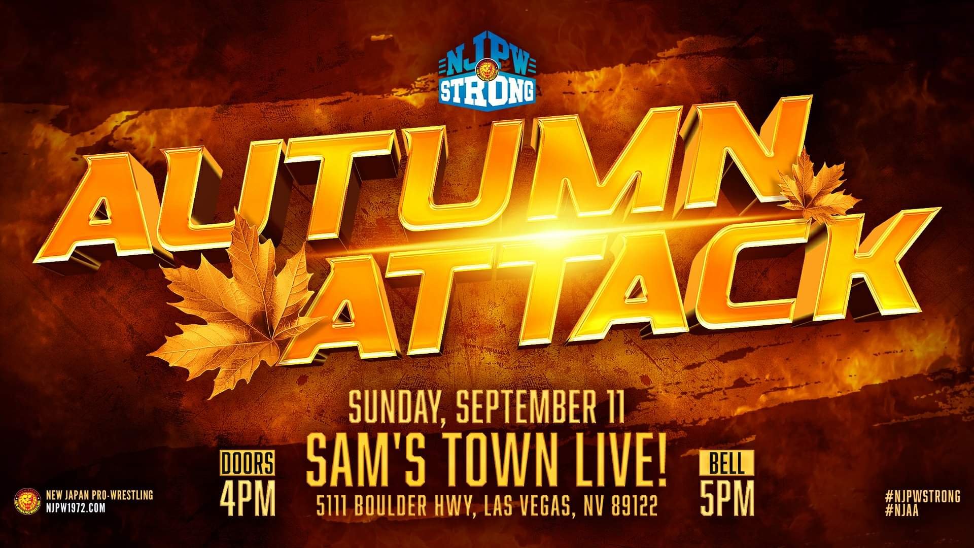 NJPW Strong announces Autumn Attack taping, CMLL’s Mistico to appear