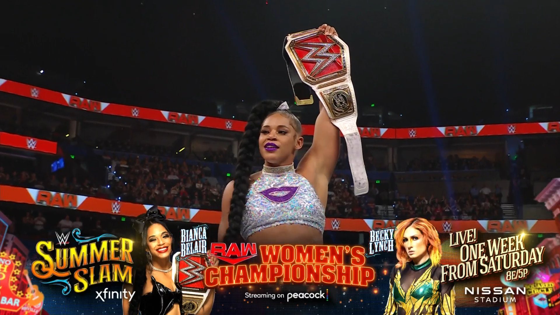 Bianca Belair vs. Becky Lynch title match set for WWE SummerSlam